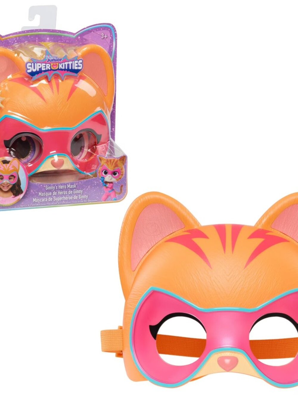Disney Junior SuperKitties Ginny Hero Mask with Sounds, Adjustable Strap, NEW - Picture 2 of 5